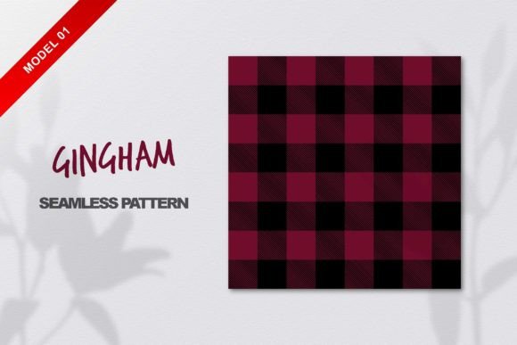 Burgundy Gingham Seamless Pattern: A Versatile, Scalable Asset for Designers and Makers