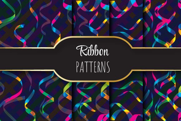 Colorful Ribbons: Bold, Seamless Vector Patterns