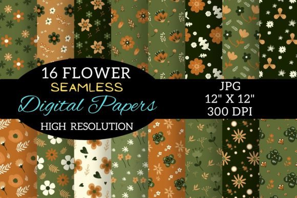 Flowers, Floral Digital Paper: A Practical Guide for Creative Projects