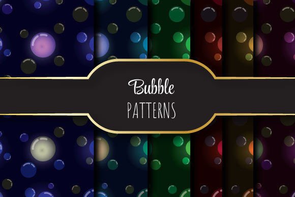 Glowing Bubbles: Seamless Vector Patterns for Real Projects