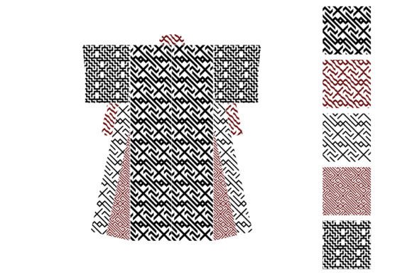 Maze Pattern Set 10: Labyrinth Motifs for Cultural Textile & Interior Design