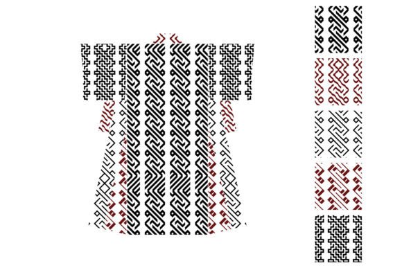 Maze Pattern Set 5: Labyrinth Designs for Textile & Interior Art