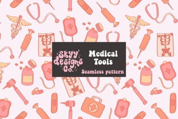 Nurse Medical Tools Seamless Repeat Pattern: A Creative Fusion of Healthcare and Design