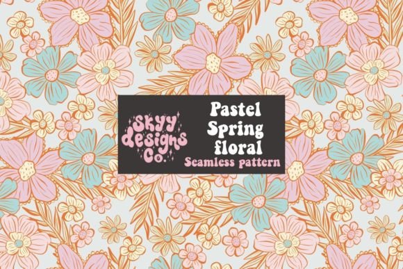 Pastel Spring Floral Seamless Pattern