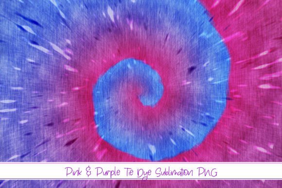 Purple Tie Dye Sublimation PNG