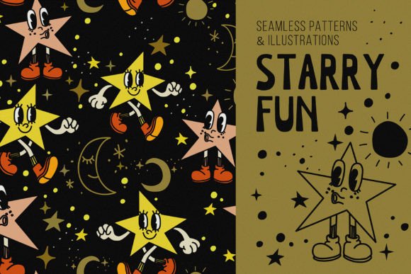 Starry Fun: Magical Holiday Illustrations for Real Projects