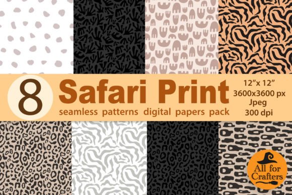 Unlock Creative Versatility with the 8 Animal Print Digital Papers Bundle