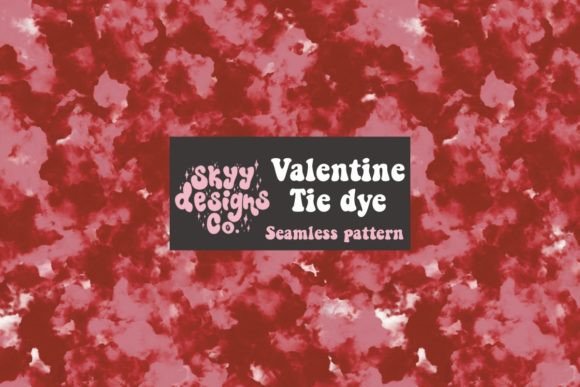 Valentine Tie Dye Seamless Pattern
